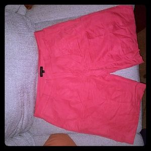 Linen bermuda shorts